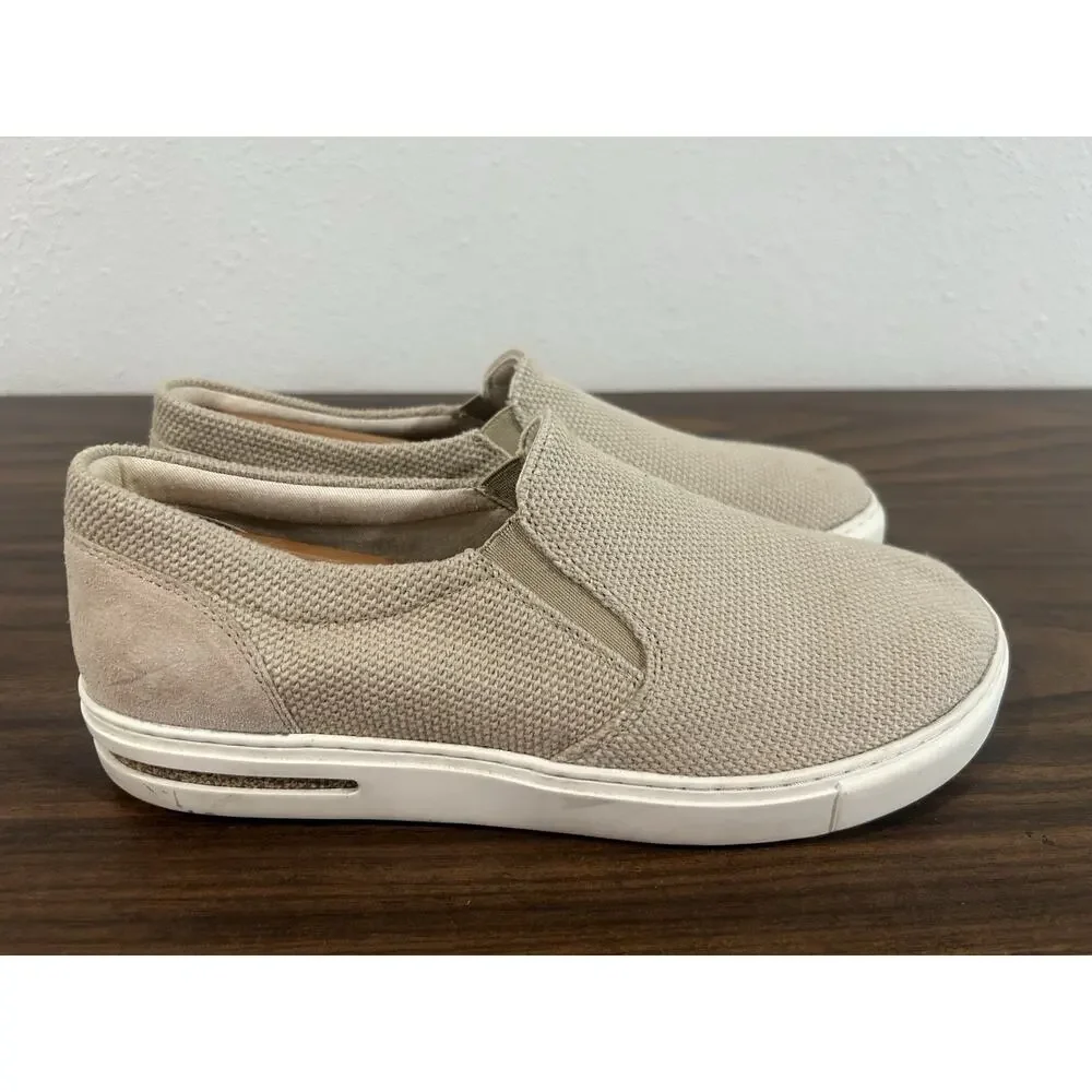 Birkenstock Oswego Slip On Casual Shoes Mens EU 43 Sandcastle Canvas‎ NO INSOLES